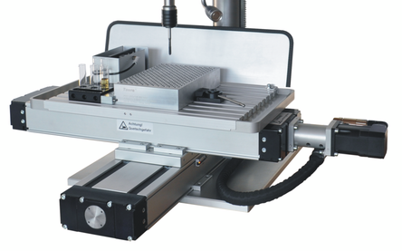 Tavola XY per il tribometro Tauro per l'esecuzione automatizzata di serie di misurazioni