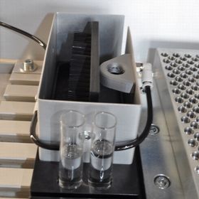 Cleaning station for automated cleaning of test tool Cleaning station for automated cleaning of the test tool - Tauro Tribometer